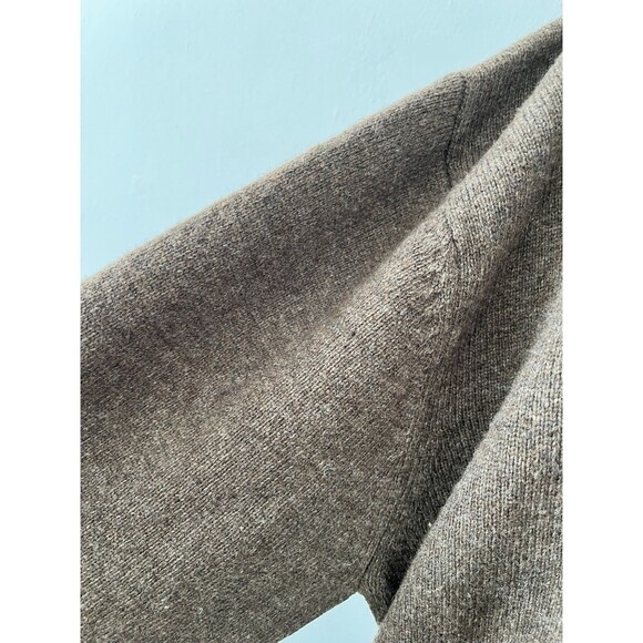 Jos A Bank Executive Collection Men’s Large Brown Lambswool Blend Sweater W/flaw - Picture 4 of 6